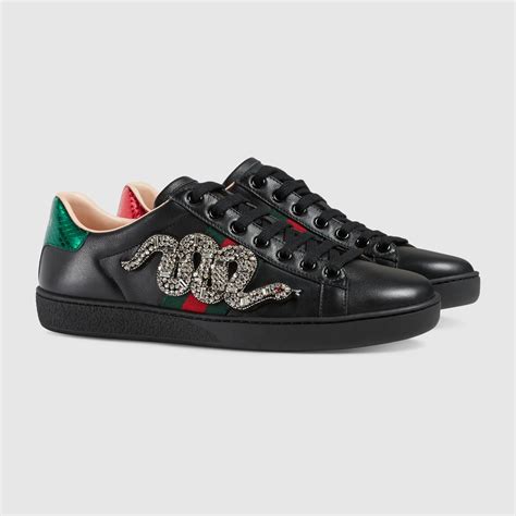 gucci women's ace embroidered sneaker|Gucci snake sneakers women's.